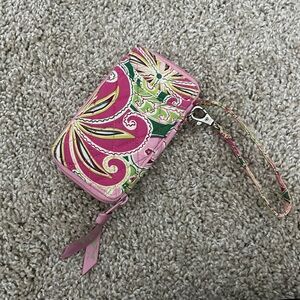 Vera Bradley Pink Wristlet
